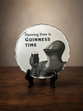 Opening Time is Guinness Time Engraved Mirror Art